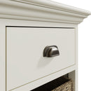 Hatton Antique White  Storage Unit 1 Drawer 2 Basket 35 x 35 x 75 cm
