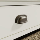 Hatton Antique White  Storage Unit 2 Drawer 2 Basket 80 x 35 x 50 cm