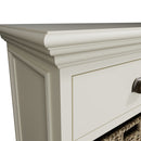 Hatton Antique White  Storage Unit 2 Drawer 2 Basket 80 x 35 x 50 cm