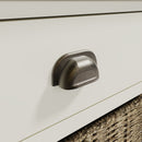 Hatton Antique White  Storage Unit 3 Drawer 3 Basket 116 x 35 x 50 cm