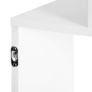 Particle Board 6-Tier Asymmetrical Shelving Unit White