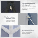 Outsunny 3 x 3 meter Outdoor Gazebo Garden Canopy Tent Sun Shade Event Shelter with Mesh Screen Side Walls, Grey