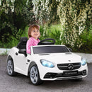 Aiya Play Kids Electric Ride On Car Mercedes Benz SLC 300 12v - White