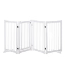 PawHut White Pine Wood Pet Gate