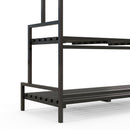 Outsunny 3 Tiered Plant Rack Stand with Hanging Hooks for Indoor Outdoor Use