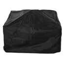 Outsunny Metal Large Firepit  w/ Rain Cover  86 x 86 x 54cm, Black