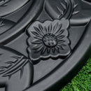 Outsunny Black Flower Design Umbrella Base
