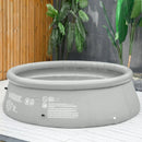 Outsunny Swimming Paddling Pool Round 274cm x 76cm - Grey