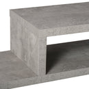 HOMCOM Floating TV Unit, Wall Mounted TV Stand With Open Shelf And 2 Cable Holes, Entertainment Unit For Living Room, Grey