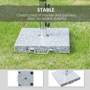 Outsunny Grey Marble Umbrella Base