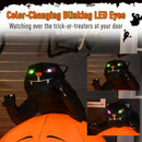 Halloween Inflatable Pumpkin and Cat Display with Lights 1.2m