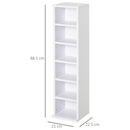 HOMCOM Shelf Tower Rack for CDs