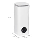 HOMCOM 2L Cool Mist Humidifier Ultrasonic Air Humidifier with 7-Colour Lights, 3 Adjustable Mist Mode, Auto Shut Off, 8-10 Working Hours for Home, White