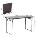 Folding Lightweight Picnic Table - Brown