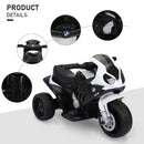 HOMCOM Kids Black Electric Ride on Motorcycle BMW S1000RR with Headlights Music