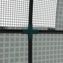 Outsunny 1.8 x 1.8 x 2m Polytunnel Greenhouse with Doors and Mesh Windows