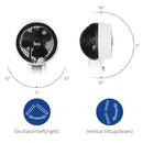 HOMCOM Floor Stand Circulator Fan - White