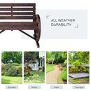 Outsunny Garden Bench - Brown
