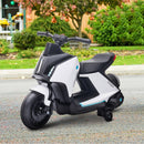 HOMCOM Kids Electric Ride On Motorcycle Bike 6v - White
