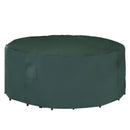 Outsunny  PVC Coated Round Furniture Cover- Green