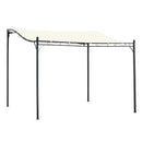 Outsunny 3 x 3M Wall Mounted Awning Free Stand Canopy Shade Garden Porch Pergola