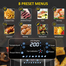 HOMCOM Digital Air Fryer 6.5L - Black