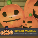 Outsunny Halloween Inflatable Pumpkins with Hat Display 6' with LED