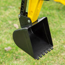 HOMCOM Kids Ride On Pedal Digger - Yellow