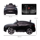 HOMCOM Kids Electric Ride On Sports Car 12V - Black