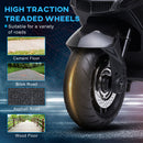 HOMCOM Kids Electric Ride On Motorcycle Bike with Training Wheels 12v - Black