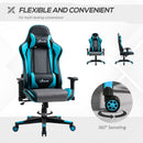 Vinsetto Gaming Chair Racing Style Ergonomic Office Chair - Sky Blue