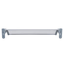 Door Awning Shelter Transparent/Silver 140W x 70L cm