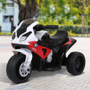 HOMCOM Red Kids Electric Ride on Motorcycle BMW S1000RR with Headlights Music