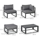 Outsunny Outdoor Sectional Sofa Set 6 piece