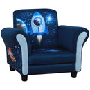 HOMCOM Child Armchair Kids Mini Sofa Chair with Armrest for 3-6 Years Old Blue