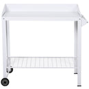 Outsunny Metal Outdoor Garden Potting Bench White