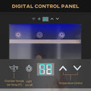 24 Bottles Wine Fridge with Glass Door Digital Touch Screen Control LED Light