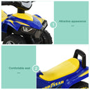 HOMCOM Kids Manual Quad Bike - Yellow / Blue