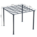 Outsunny Grape Trellis Pergola