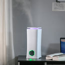 HOMCOM 2L Cool Mist Humidifier Ultrasonic Air Humidifier with 7-Colour Lights, 3 Adjustable Mist Mode, Auto Shut Off, 8-10 Working Hours for Home, White