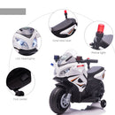 HOMCOM Kids Electric Ride On Motorcycke 6v - White