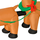 HOMCOM Inflatable Santa Claus On Sleigh