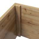 Outsunny Wooden Trellis Planter, Raised Garden Bed for Climbing Plants, Natural