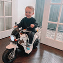 HOMCOM Kids Electric Ride On Motorcycle Bike 6v - White