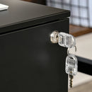 Vinsetto Filing Cabinet with 2 Drawers 39x48x48cm Black