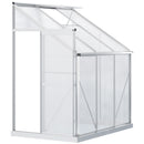 Outsunny Walk-In Garden Greenhouse Aluminum Frame Polycarbonate 6 x 4ft