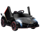 HOMCOM Lamborghini Veneno Licensed Electric Ride-on Car w/ Remote- Black