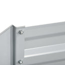 Outsunny Galvanised Steel Outdoor Raised Bed w/ Reinforced Rods, Light Grey
