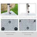 Outsunny Grey Marble Umbrella Base
