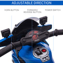 HOMCOM Kids Electric Ride On Motorcycke 6v - Blue